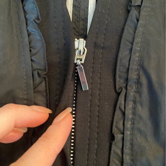WHBM black zipper blazer - Picture 3 of 4